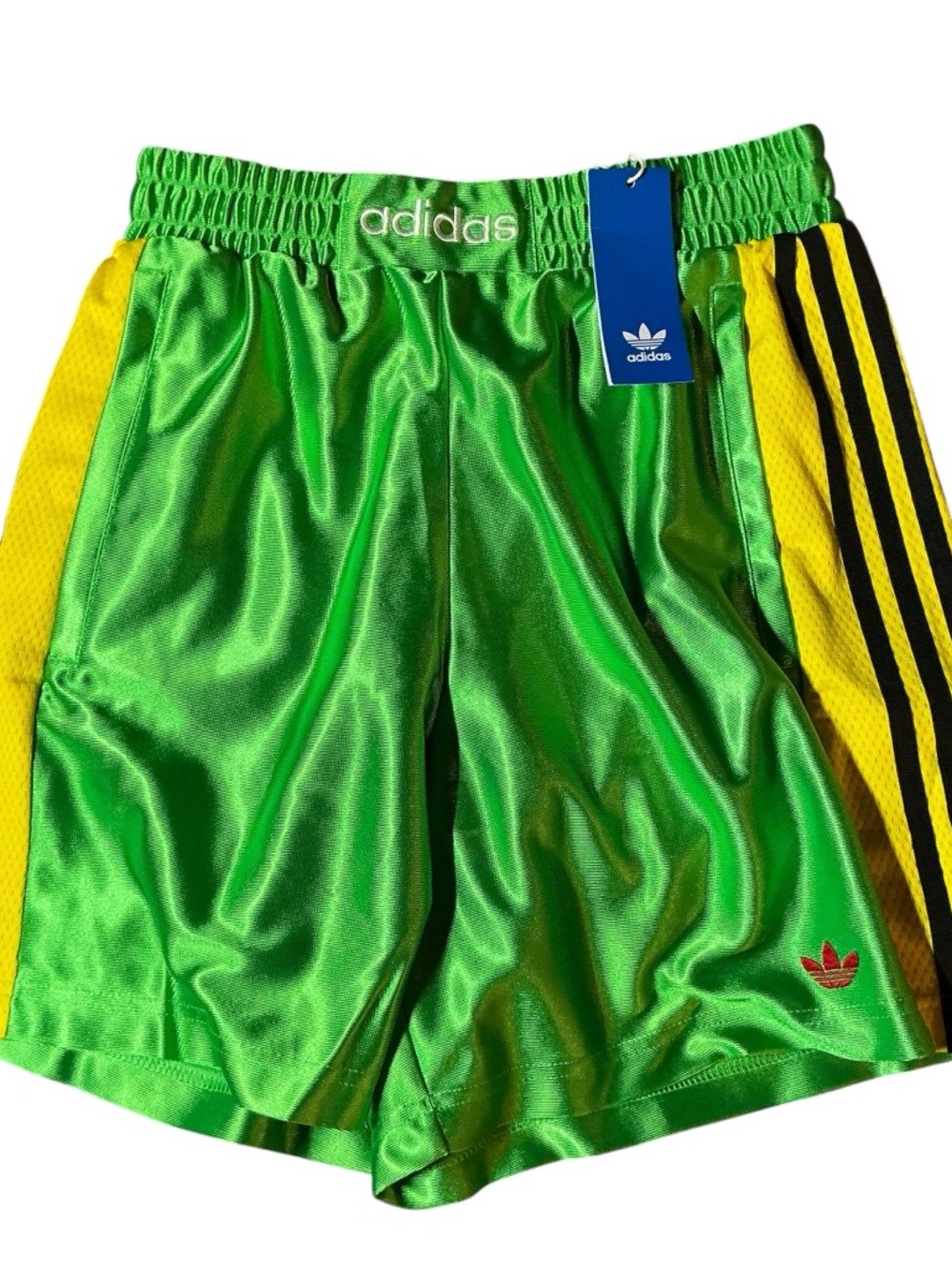 ADIDAS NWT Green Retro Boxing Athletic shorts in Sz S & M - Picture 6 of 9